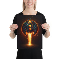 Poster - Rocket Bitcoin Moon BTC [NV014]