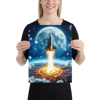 Poster - Rocket Bitcoin Moon BTC [NV015]