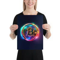 Poster - Bitcoin Colourful Glow [NV073]