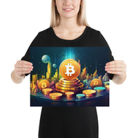 Poster - Bitcoin Coin Stack [NV089]