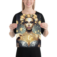 Poster - Woman Bitcoin BTC [NV117]