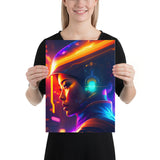 Poster - Woman Sci-fi Colourful [NV122]