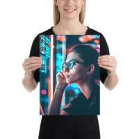 Poster - Woman Trader Glasses [NV123]