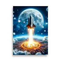 Poster - Rocket Bitcoin Moon BTC [NV015]