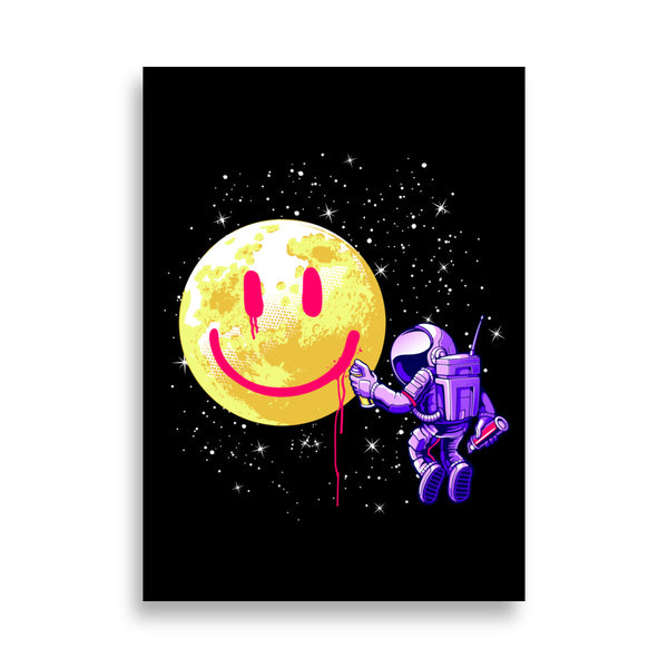 Poster - Astronaut Moon Paint [NV011]