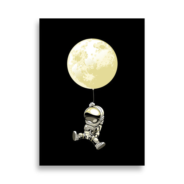 Poster - Astronaut Moon Balloon [NV009]
