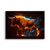 Poster - Bull Fire Bitcoin BTC [NV041]