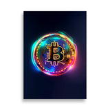 Poster - Bitcoin Colourful Glow [NV073]