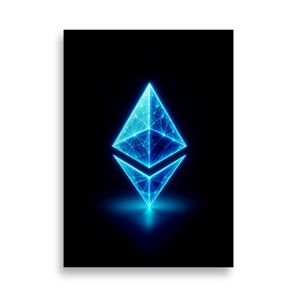 Poster - Ethereum 3D Blue [NV082]