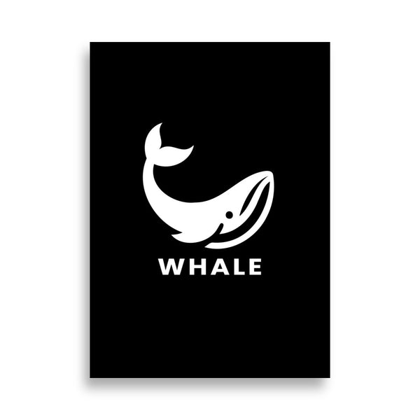 Poster - Crypto Whale Logo [NV095]