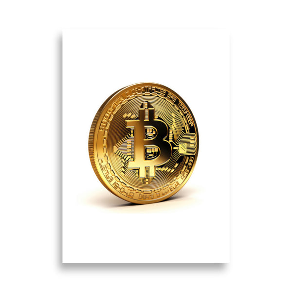 Poster - Bitcoin Coin Gold 3D [NV111]