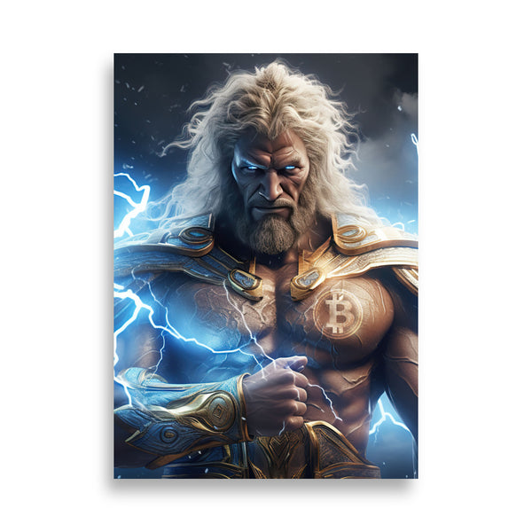 Poster - God Zeus Bitcoin [NV116]