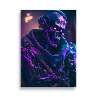 Poster - Skeleton Bot Purple [NV118]