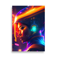 Poster - Woman Sci-fi Colourful [NV122]