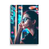 Poster - Woman Trader Glasses [NV123]