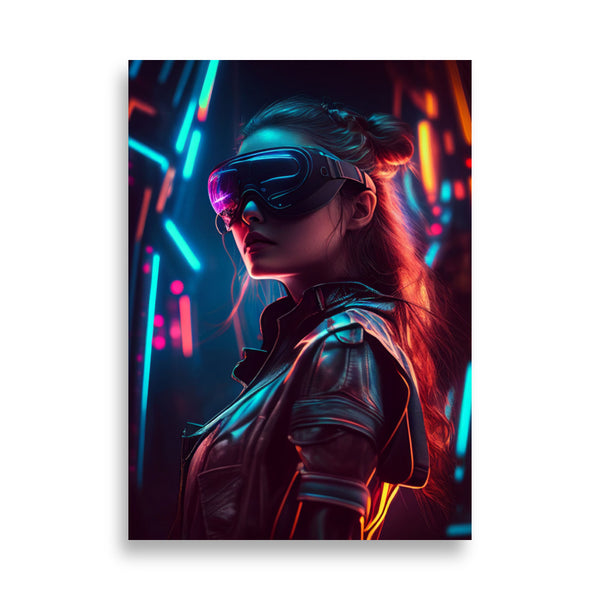 Poster - Woman VR Dystopia [NV124]