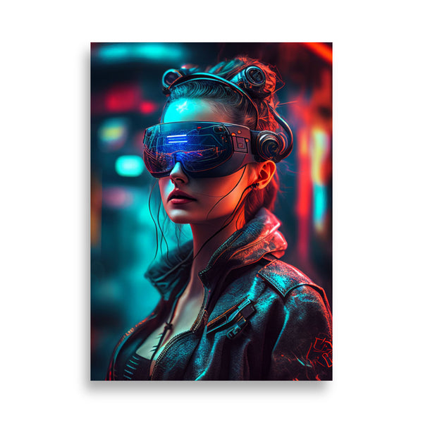 Poster - Woman VR Dystopia [NV125]