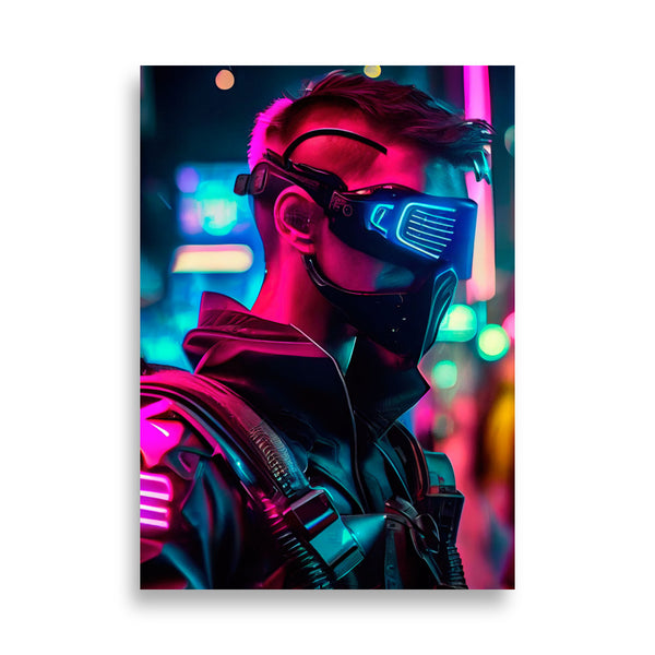 Poster - Man Futuristic Neon [NV137]