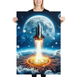 Poster - Rocket Bitcoin Moon BTC [NV015]