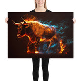 Poster - Bull Fire Bitcoin BTC [NV041]