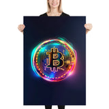 Poster - Bitcoin Colourful Glow [NV073]