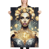 Poster - Woman Bitcoin BTC [NV117]