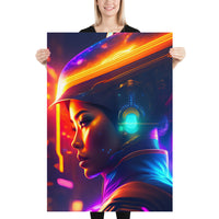 Poster - Woman Sci-fi Colourful [NV122]