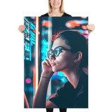 Poster - Woman Trader Glasses [NV123]