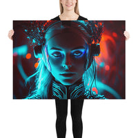 Poster - Woman Sci-fi Neon [NV127]