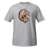 Tshirt - Astronaut Moon USA Flag [NV005]