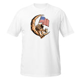 Tshirt - Astronaut Moon USA Flag [NV005]